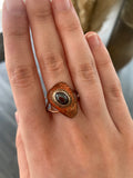 Hematite Copper Ring