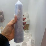 Blue calcite point