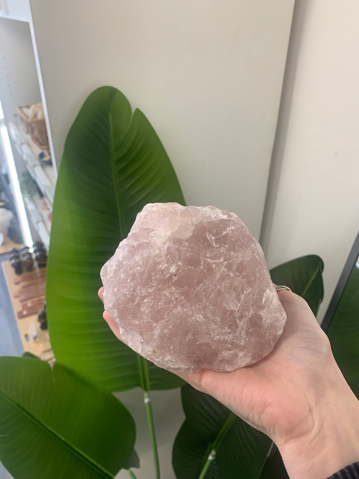 Rose Quartz doorstop