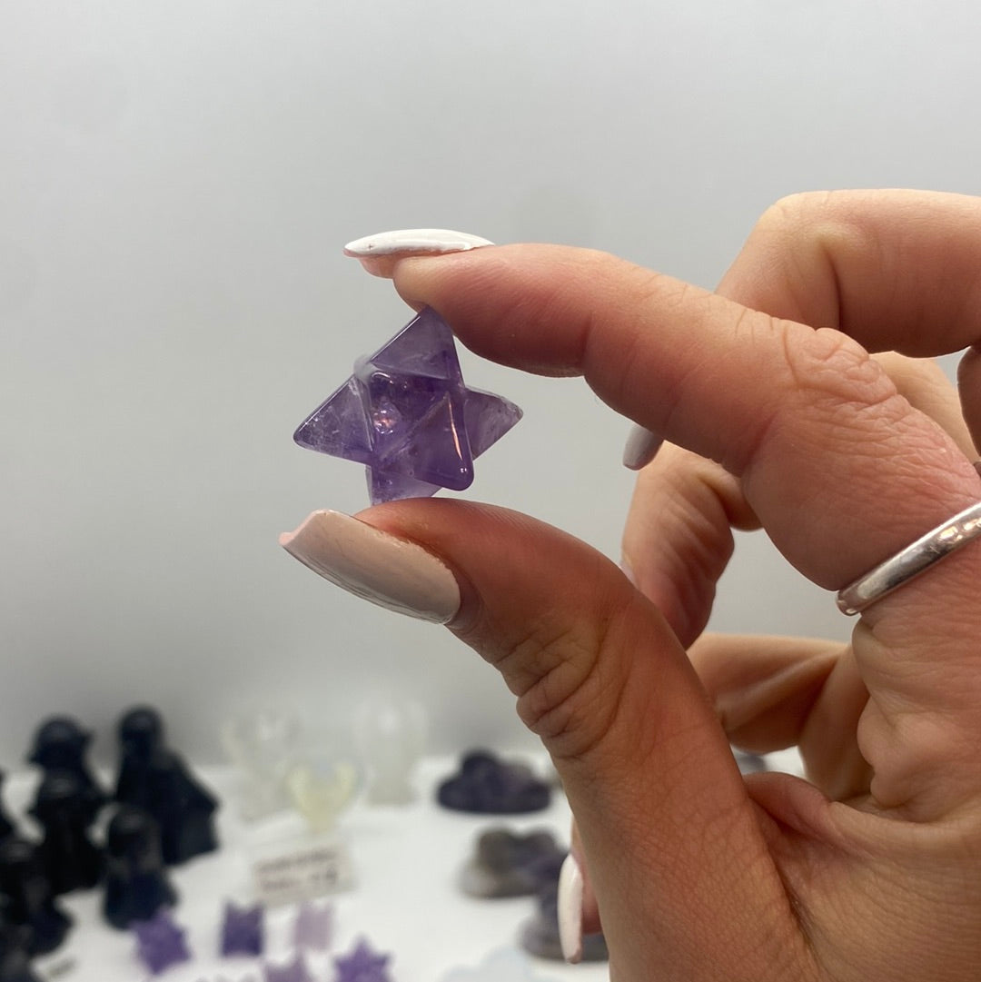 Amethyst merkaba star