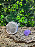 Amethyst quartz tea strainer