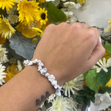 Howlite chipped bracelet