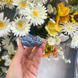 Blue lotus ceramic holder