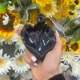 Backflow burner leaf
