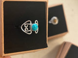 Turquoise detailed ring
