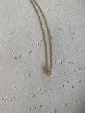 Gold initial necklace