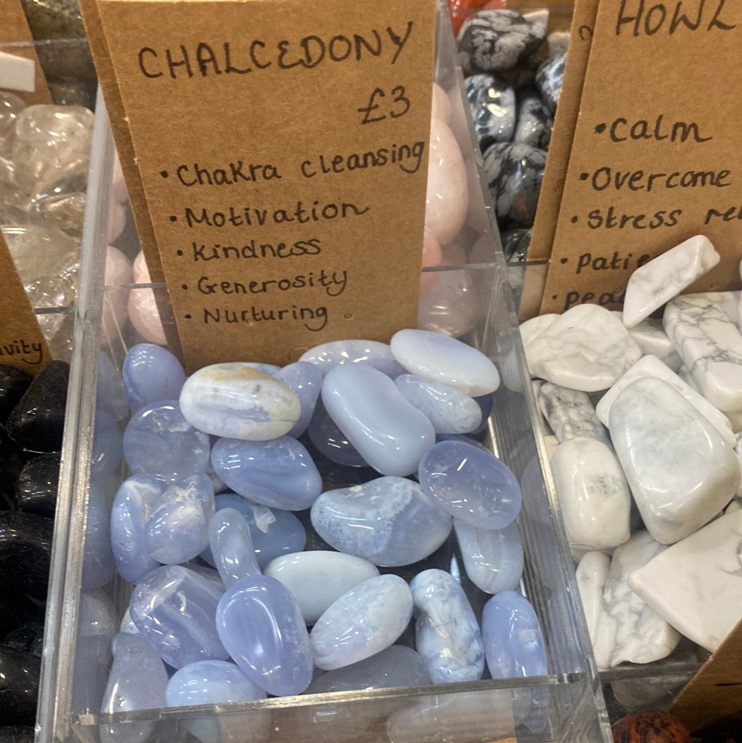 Blue chalcedony
