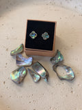 Abalone shell studs