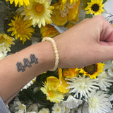 Aragonite XS bead bracelet