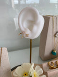 Marquise cluster ear jacket studs