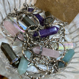 Pendulum crystal keyring