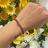 Ruby and sapphire facet bracelet