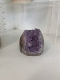 Raw amethyst geode