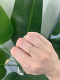 Sterling silver wave ring