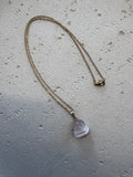 Gold agate necklace