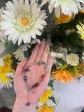 Chakra dragonfly chipped bracelet