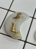 Gold charm pendants