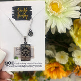 Silver zodiac sign necklace
