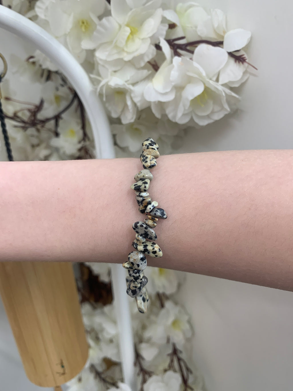 Dalmatian Jasper Chip bracelet
