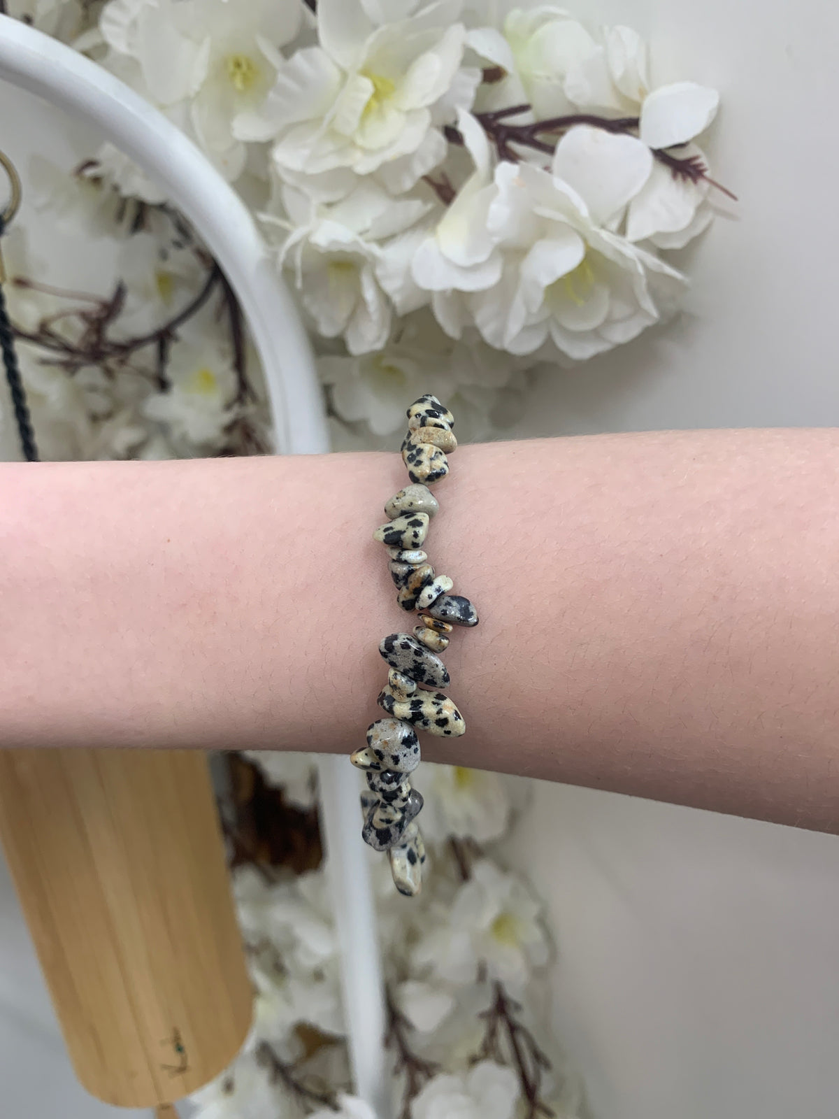 Dalmatian Jasper Chip bracelet