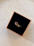 Garnet Double ripple ring