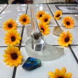 tigers eye oval silver ring