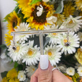 Tigers eye star earrings