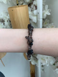 Smoky Quartz chipped bracelet