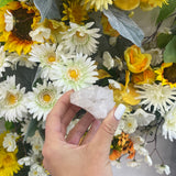 Quartz druze incense holder