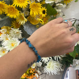 Apatite chip bracelet