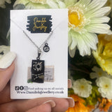 Silver zodiac sign necklace
