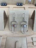 Clear Crystal point earring