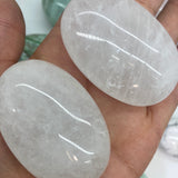 Clear quartz palmstone
