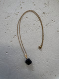 Gold tourmline necklace
