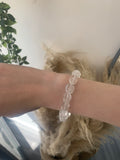 Clear Quartz bead bracelet L