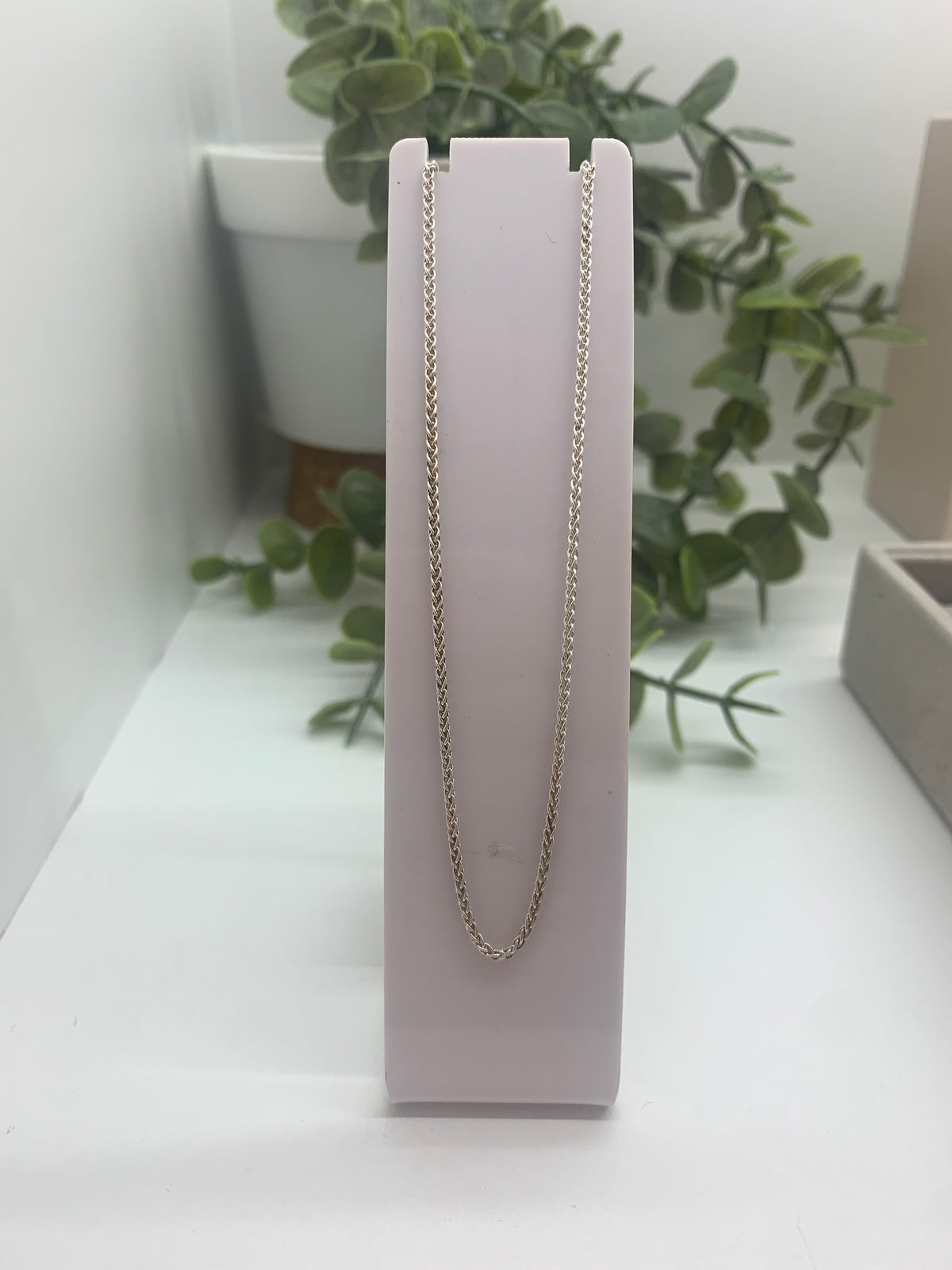16” Sterling silver chain