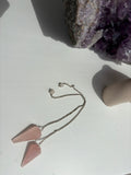 Rose quartz pendulum