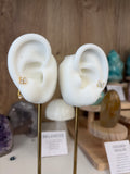 Marquise cluster ear jacket studs