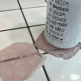 Rose quartz coasters