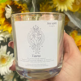 Taurus zodiac candle