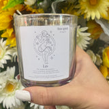 Leo zodiac candle