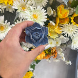 Blue lotus ceramic holder