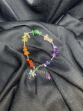Chakra dragonfly chipped bracelet