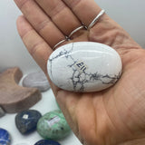 Howlite palmstone