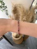 Pink Tourmaline Facet Bracelet