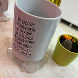 Clear quartz coasters