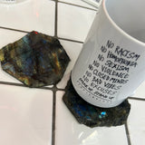 Labradorite coasters