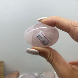 Rose quartz palmstone