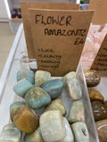 Flower amazonite tumblestone