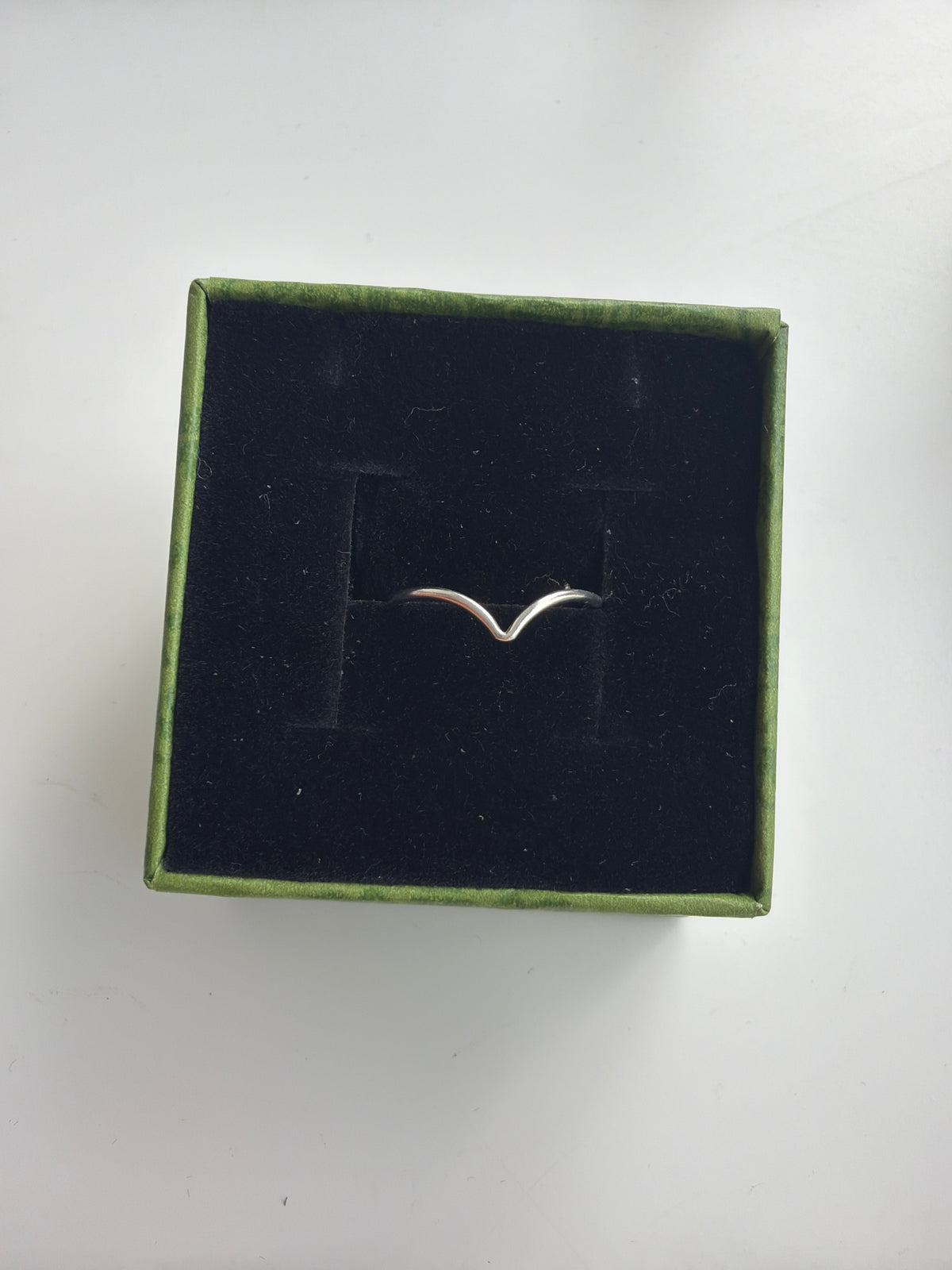 Sterling silver wave ring